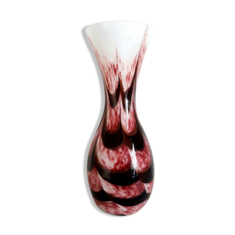 Modern pink glass vase