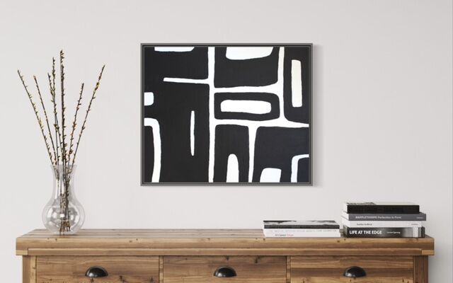Minimalist abstract painting