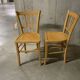 Pair of 1970s bistro chairs