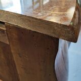 Louis XV dresser curved brown marble and bronze 1900