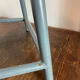 Adjustable height metal and wood workshop stool