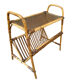 1950s Italian Rattan Side Table