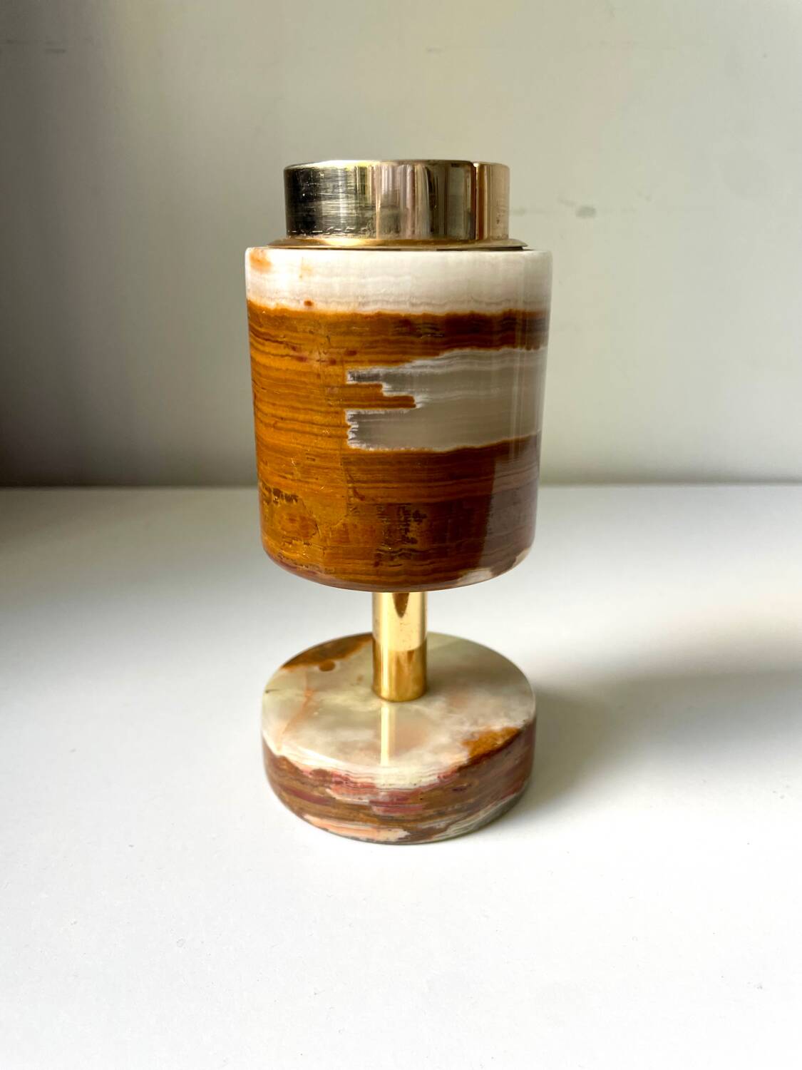Vintage SAROME Japan Table lighter in Marble Onyx