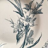 4 Gien ironstone soup plates “Gladiolus”