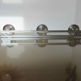 Coat rack in chromed steel 3 hooks 70s