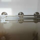 Coat rack in chromed steel 3 hooks 70s