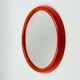 Miroir rond Mirage Arnaldo Radaelli orange années 70