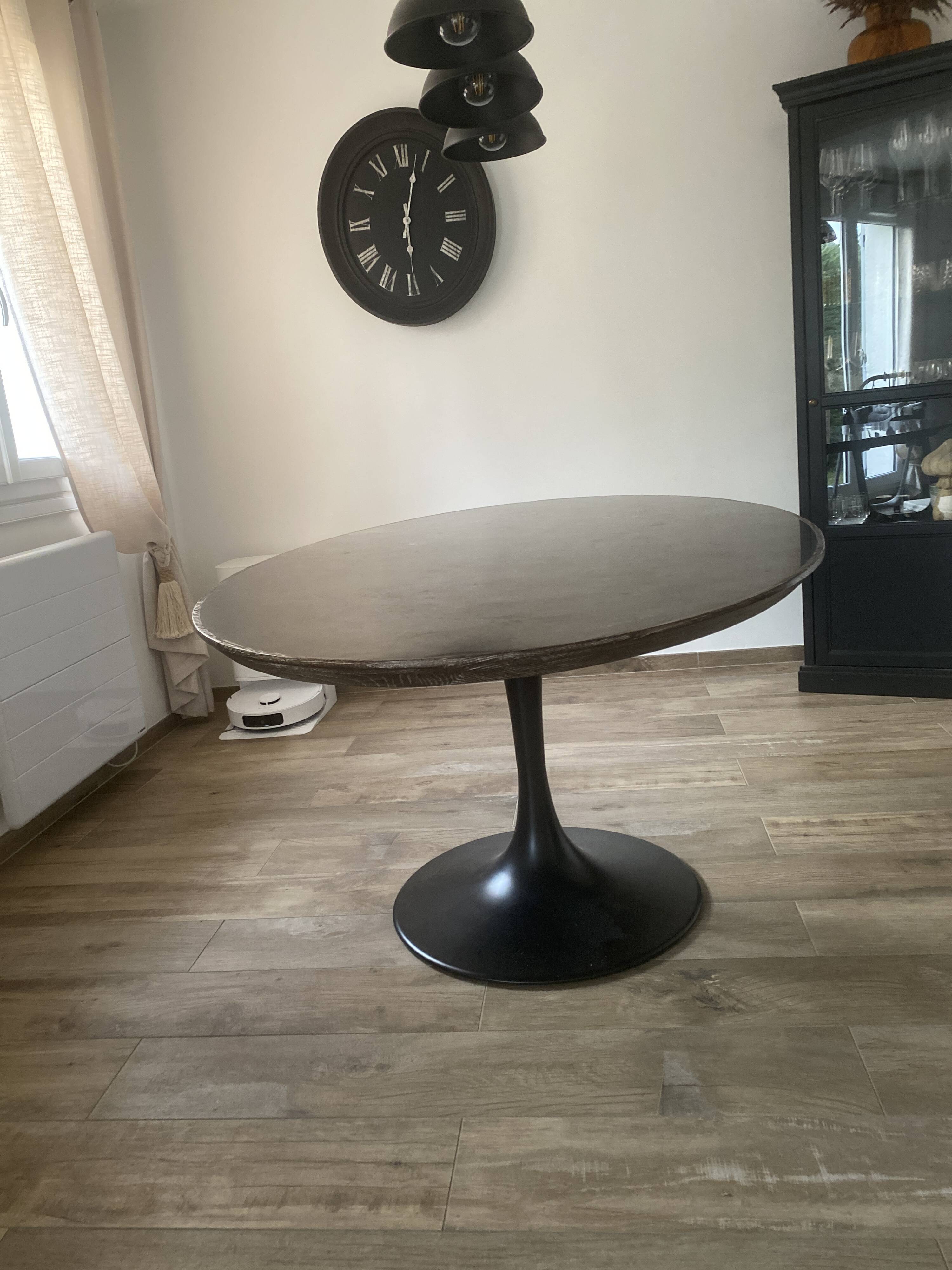 Blue stone dining table