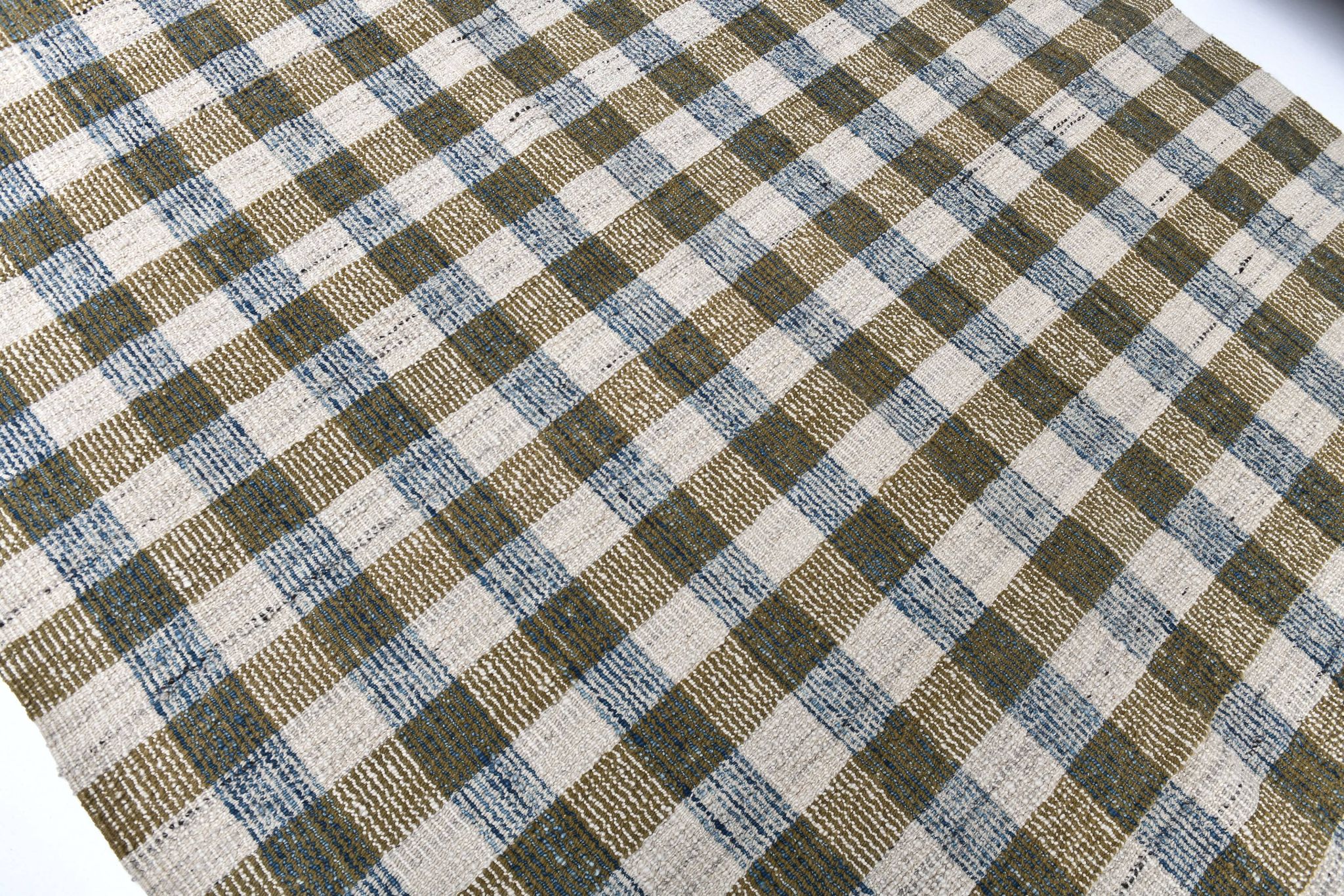 290x190 cm indigo blue mustard kilim carpet, wool made kilim rug.