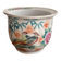 Cache pot jardinière decor pheasant China republic Famille Rose bamboo