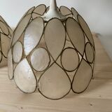 Vintage mother-of-pearl pendant lamp