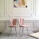 restored vintage "petal" chairs