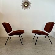 Lot of 2 old CM 190 armchairs by Pierre Paulin, French design from the 60s