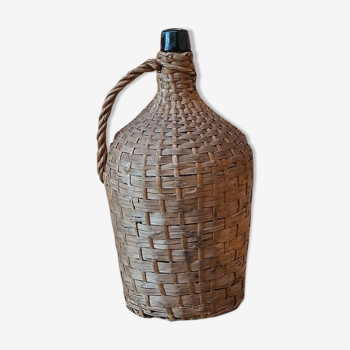 Demijohn in rattan