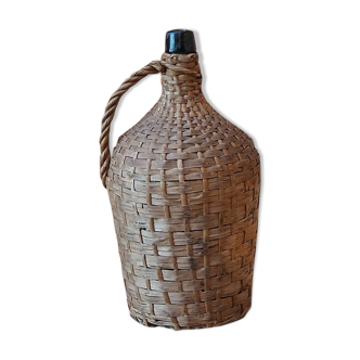 Demijohn in rattan