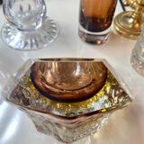 Sommerso Murano amber ashtray