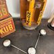 Vintage 3-hook wall-mounted coat rack