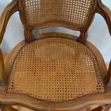 Louis XV style caned armchair