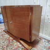 Art Deco period sideboard in mahogany and mahogany veneer