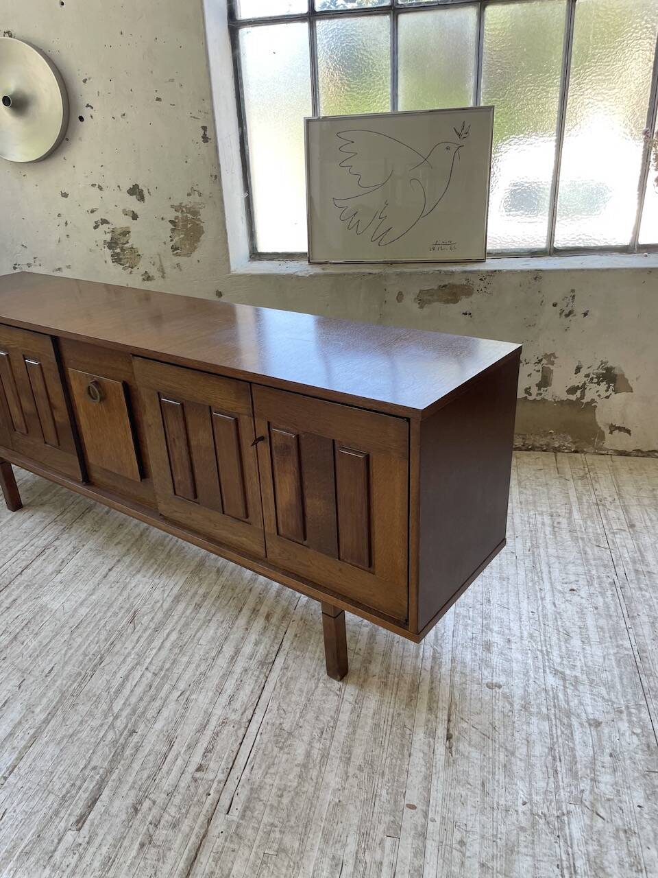 1950s modernist oak sideboard