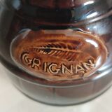 Small pitcher jug Grignan brown imitation barrel