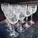 Set of 10 new Lorraine crystal wine glasses.