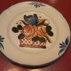Old plate faience emaillee stamp marine anchor