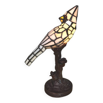 Tiffany Parrot table light white