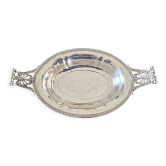Durousseau and raynaud (lyon) - bread basket or flat - silver metal - empire style
