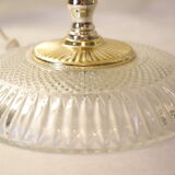 Glass and crystal pink boudoir grapevine lamp