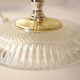 Glass and crystal pink boudoir grapevine lamp