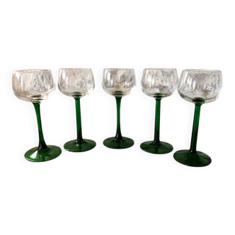 Antique white wine glasses