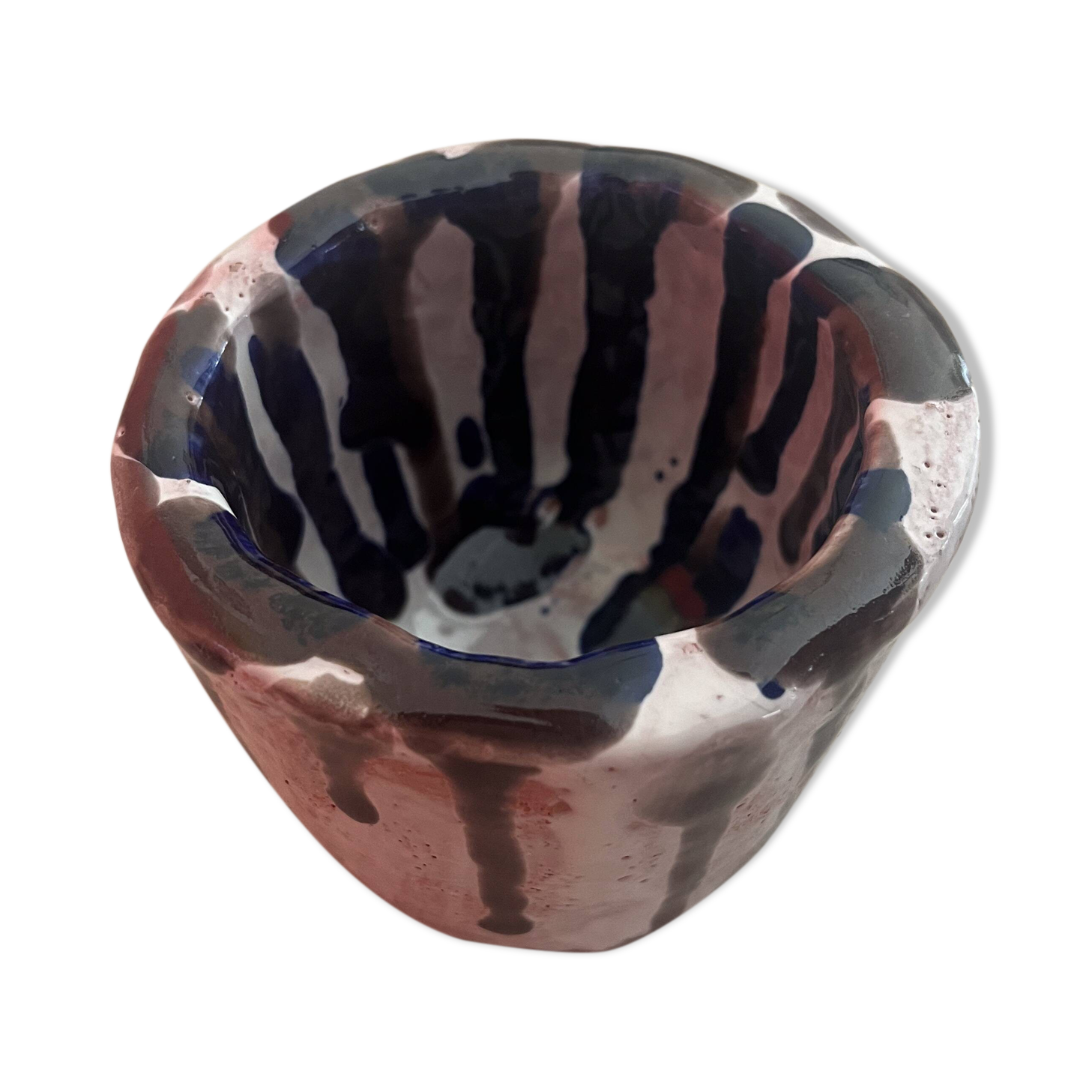 Glazed ceramic pot