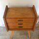 Paire de chevets pieds compas vintage années 60