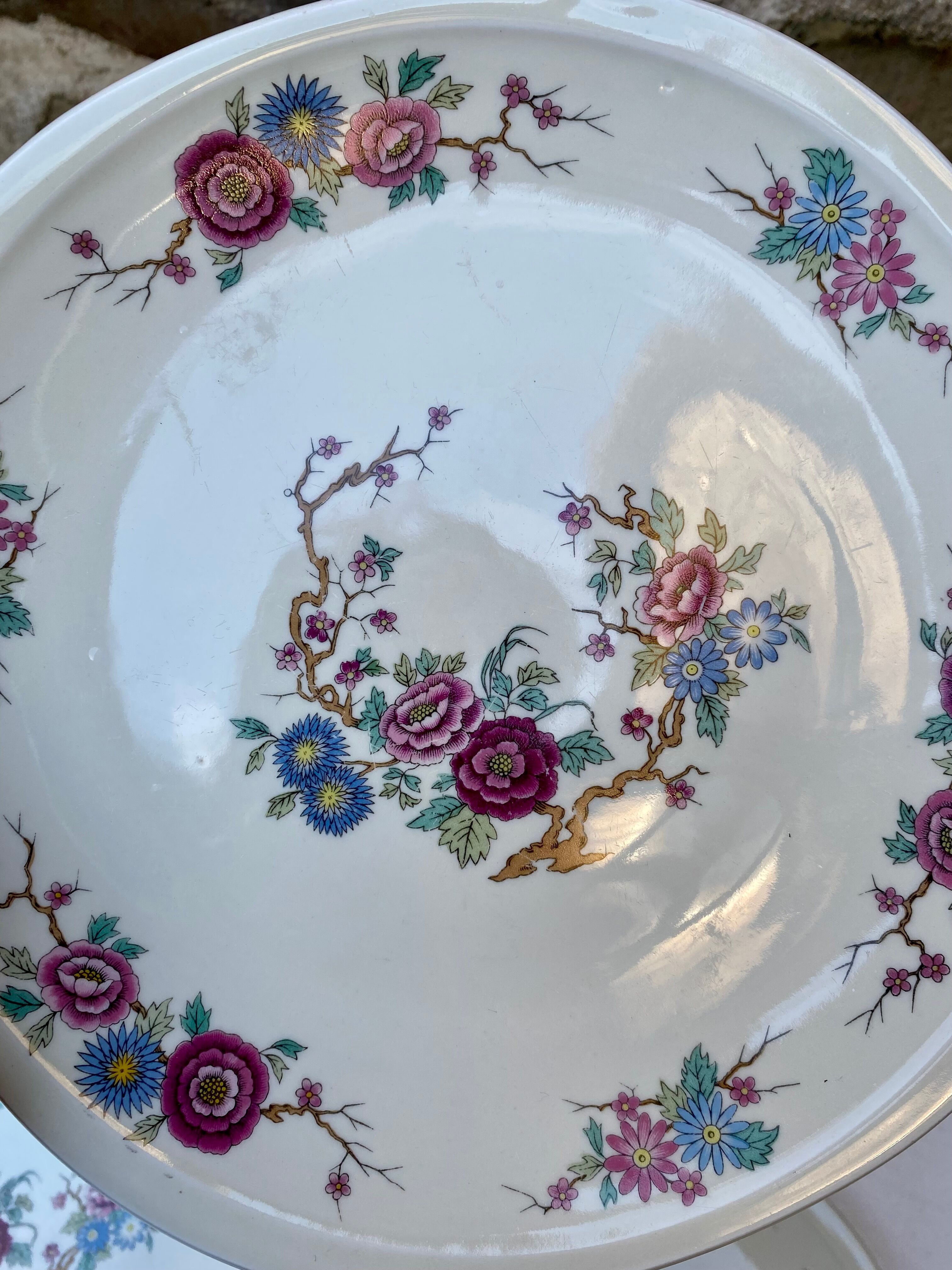 Assiettes plates Pillivuyt Decor orient