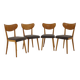 1950s Set of Four Dining Chairs, Czechoslovakia
