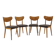 1950s Set of Four Dining Chairs, Czechoslovakia