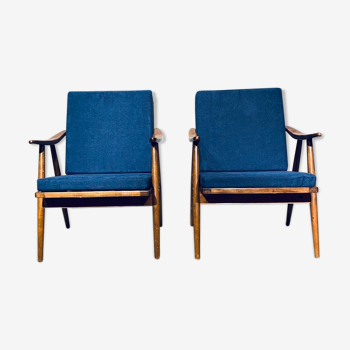 Pair of armchairs Ton vintage 60