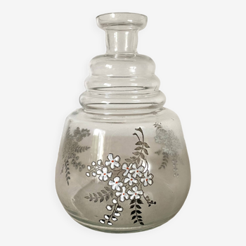 Vase, old flowered carafe