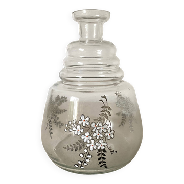 Vase ,Carafe ancienne fleurie