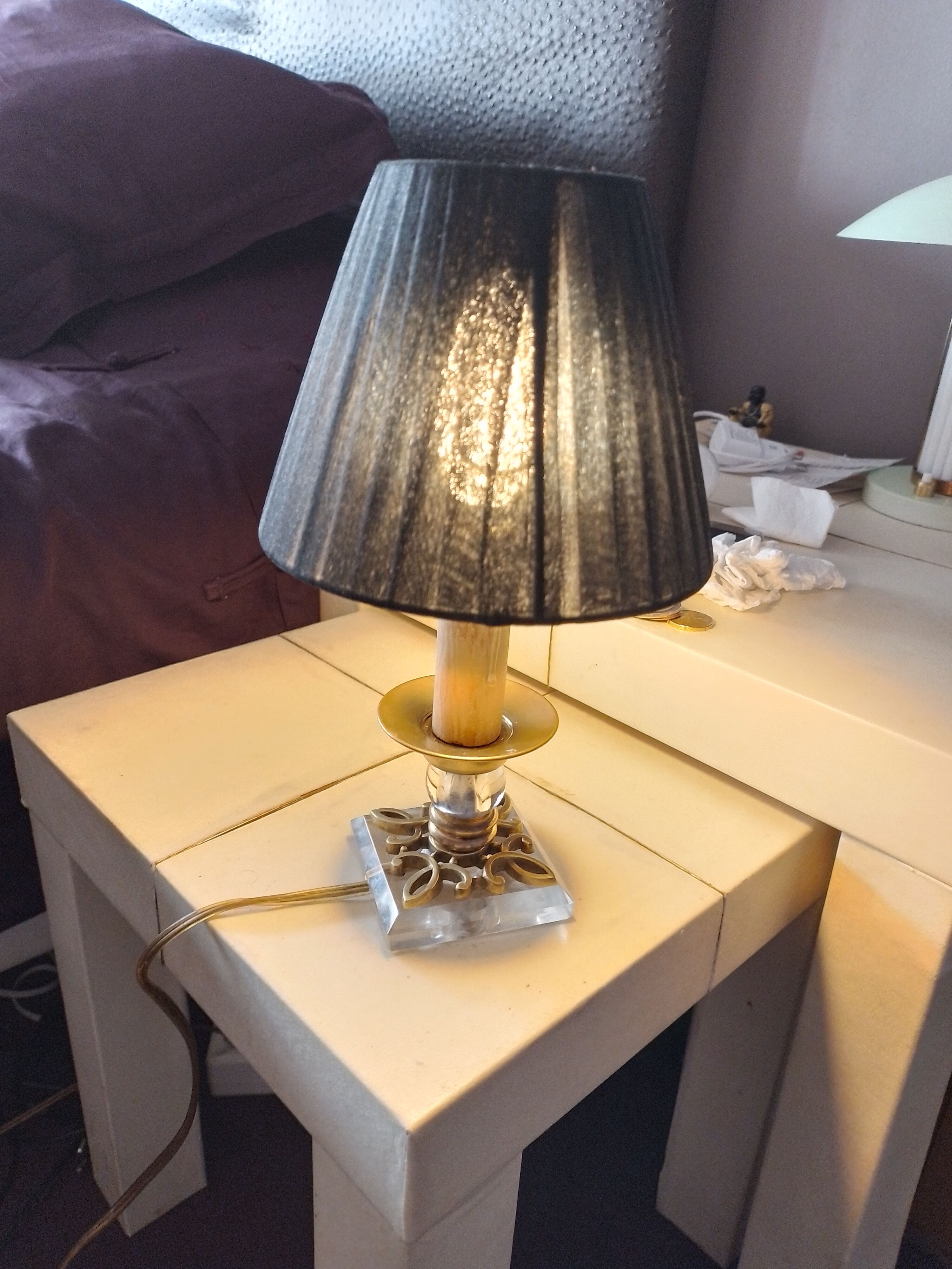 Art deco night light lamp