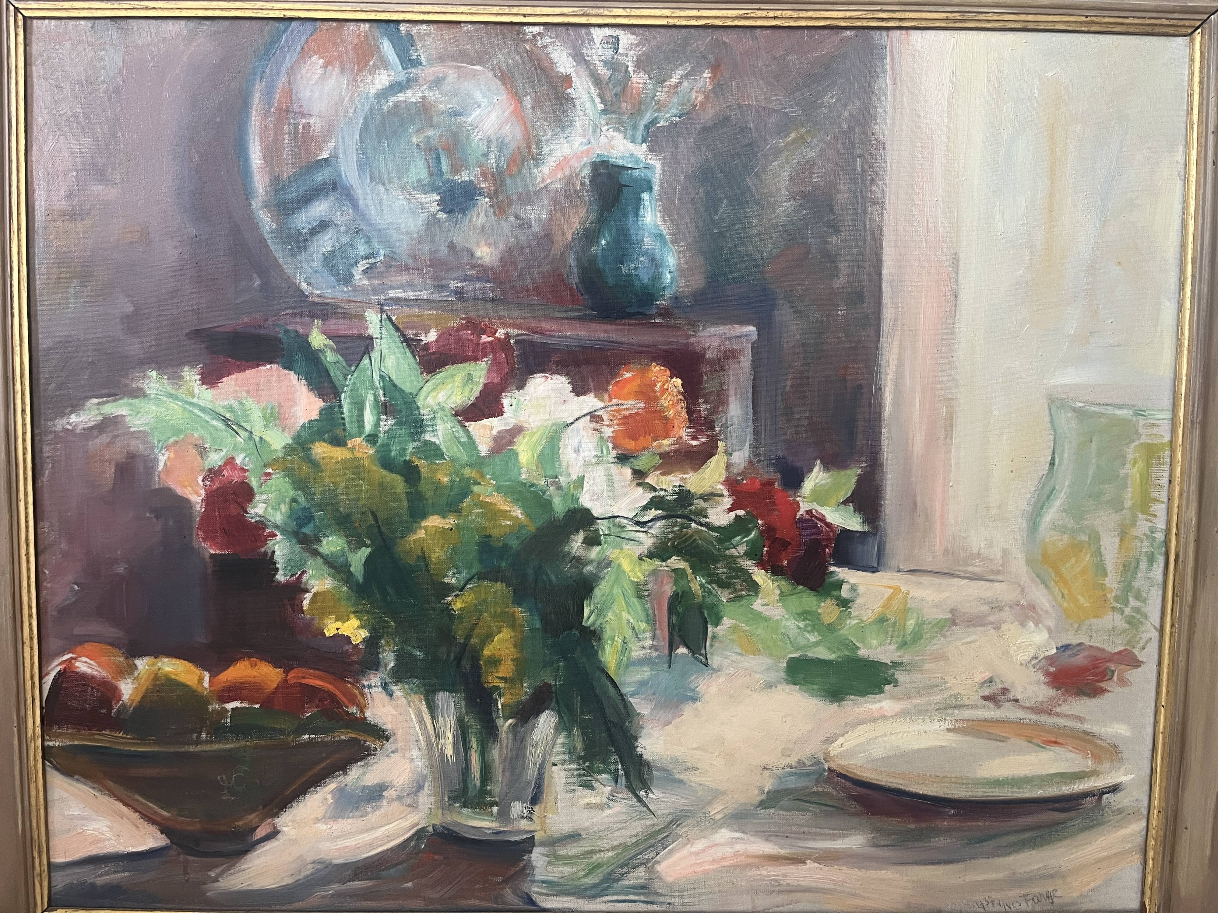 bouquet painting by Yves Farges