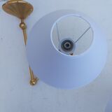 Pair of gilded bronze wall lamps