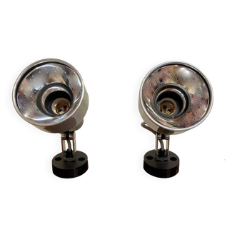 Paire d'appliques modulables Design scandinave 1960.