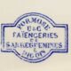 Old soap holder formose u and c sarreguemines and digoin