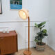Danish pine articulated floor lamp