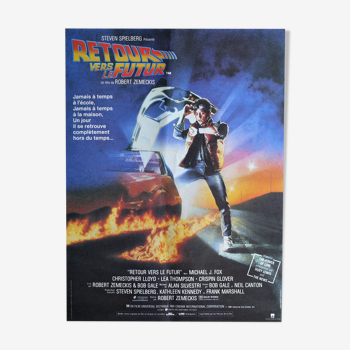 Affiche de cinéma originale "retour vers le futur" Zemeckis 1985