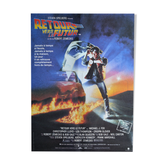 Affiche de cinéma originale "retour vers le futur" Zemeckis 1985