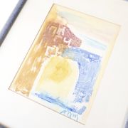 Tableau, peinture abstraite signée, années 70