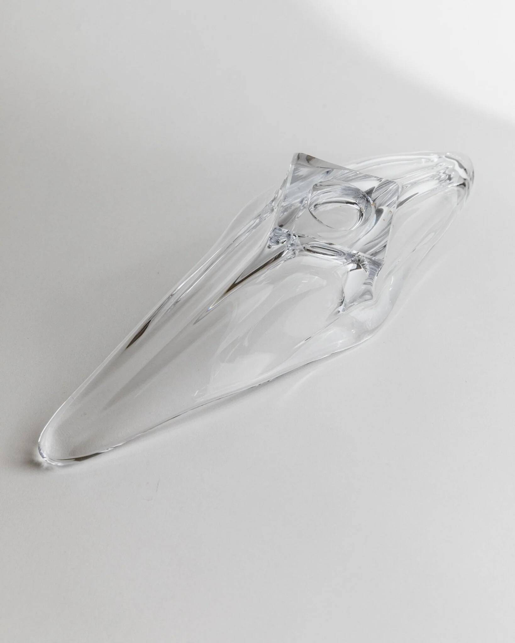 Clear Murano Glass Bowl by Richard Ginori, Heavy Art Glass, 1970s Italian Mid-Century Design